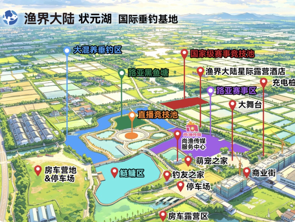 渔界大陆状元湖国际垂钓中心钓场环境缩略图
