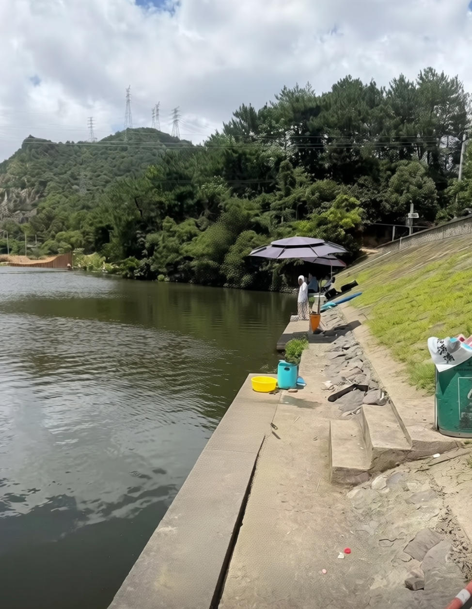白石水库垂钓基地钓场环境照片