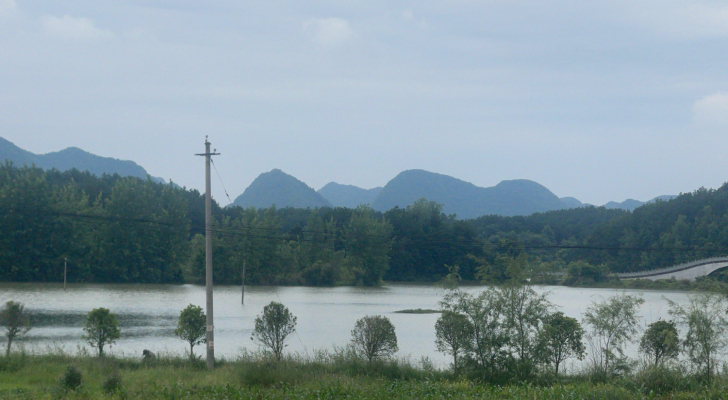 平坝区马场镇鲤鱼塘钓场环境照片