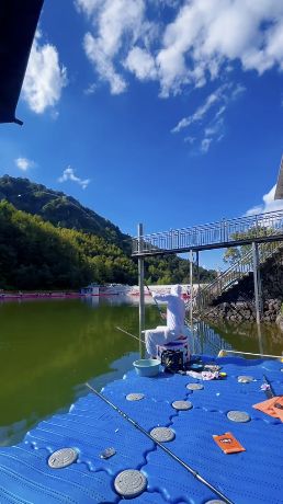 平坑水库启帆高密度鲢鳙垂钓基地钓场环境照片