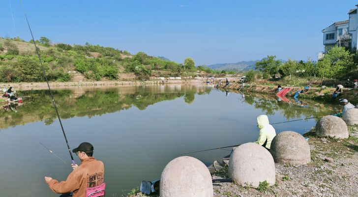 金山大塘休闲垂钓园钓场环境照片