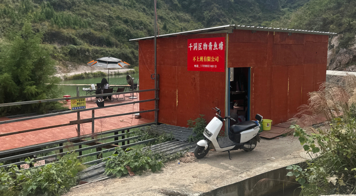松桃千洞鱼塘钓场环境照片