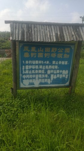 凤凰山垂钓园钓点与钓场环境照片
