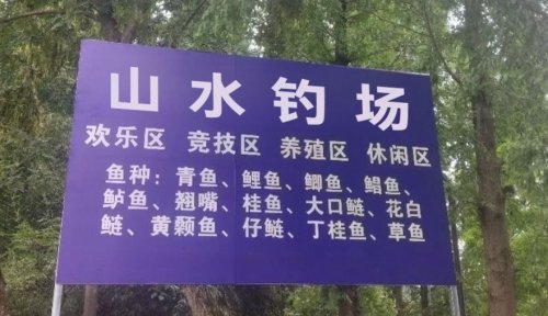 山水钓场钓点与钓场环境照片