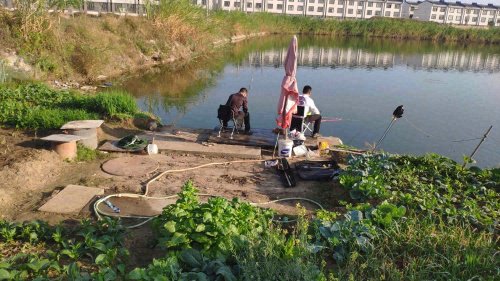 山岗钓鱼场钓点与钓场环境照片