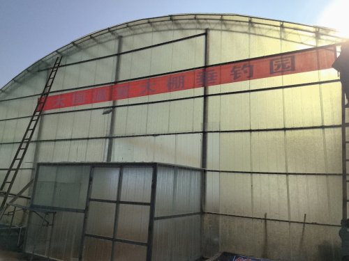 大国温室大棚垂钓园钓点与钓场环境照片